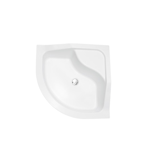 Receveur de douche OLIVER II semi-circulaire 80x80 cm et 90x90 cm blanc