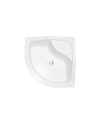 Receveur de douche OLIVER II semi-circulaire 80x80 cm et 90x90 cm blanc