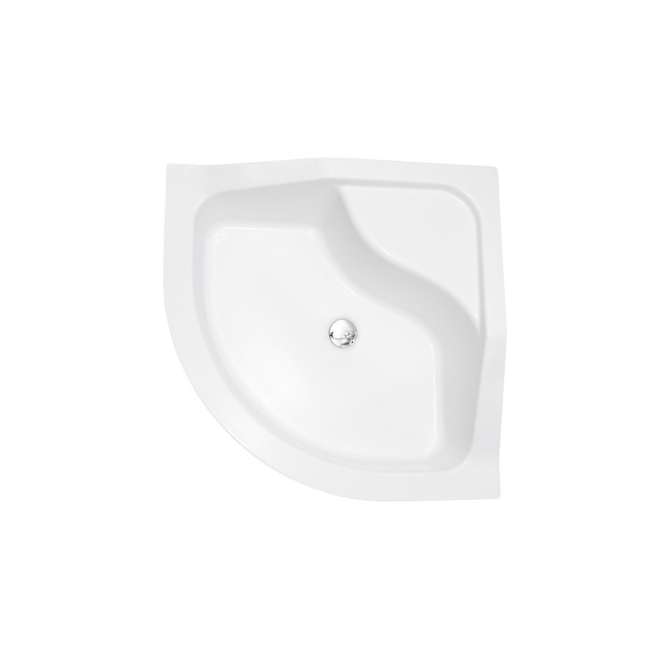 Receveur de douche OLIVER II semi-circulaire 80x80 cm et 90x90 cm blanc Receveur de douche OLIVER II semi-circulaire 80x80 cm et 90x90 cm blanc