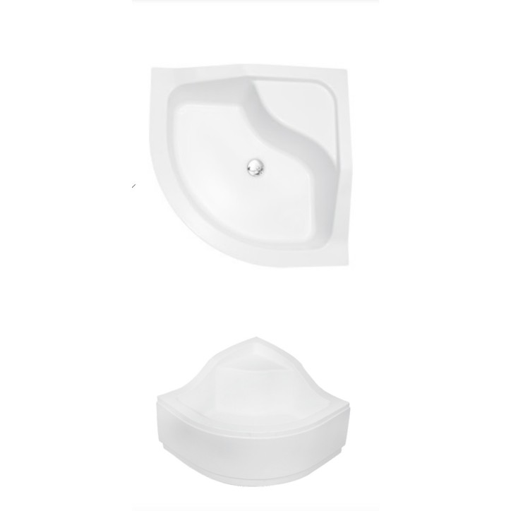 Receveur de douche OLIVER II semi-circulaire 80x80 cm et 90x90 cm blanc Receveur de douche OLIVER II semi-circulaire 80x80 cm et 90x90 cm blanc