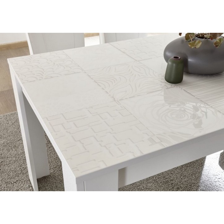 Table à manger MIREL en Blanc