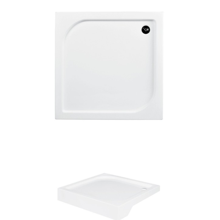 Receveur de douche OSKAR carré 70x70 cm et 90x90 cm blanc