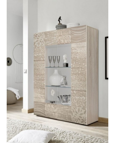 Conjunto de salón completo MIREL V2 en acabado roble