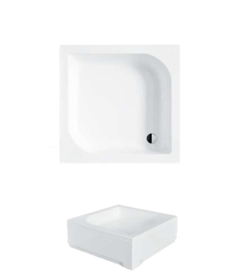 Receveur de douche ARES carré 70x70/80x80/90x90 cm blanc