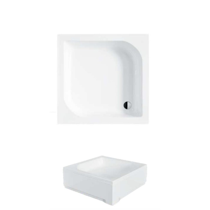 Receveur de douche ARES carré 70x70/80x80/90x90 cm blanc