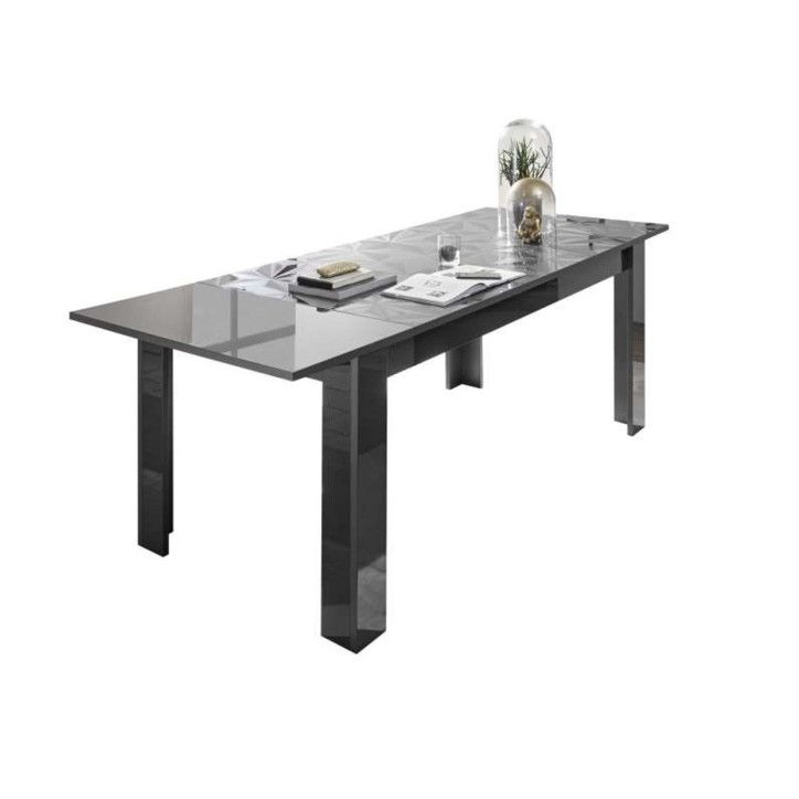 LUTHER jatkettava ruokapöytä antrasiitti 137-185x79x90 cm LUTHER jatkettava ruokapöytä antrasiitti 137-185x79x90 cm
