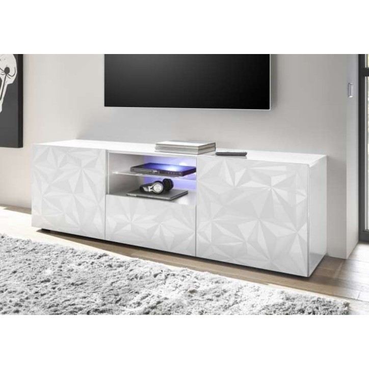 Conjunto de sala de estar Luther de 3 peças em branco Conjunto de sala de estar Luther de 3 peças em branco