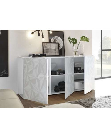 LUTHER wit 3-deurs dressoir 181x84x42 cm