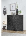 Buffet haut 2 portes LUTHER en anthracite 121x111 cm 