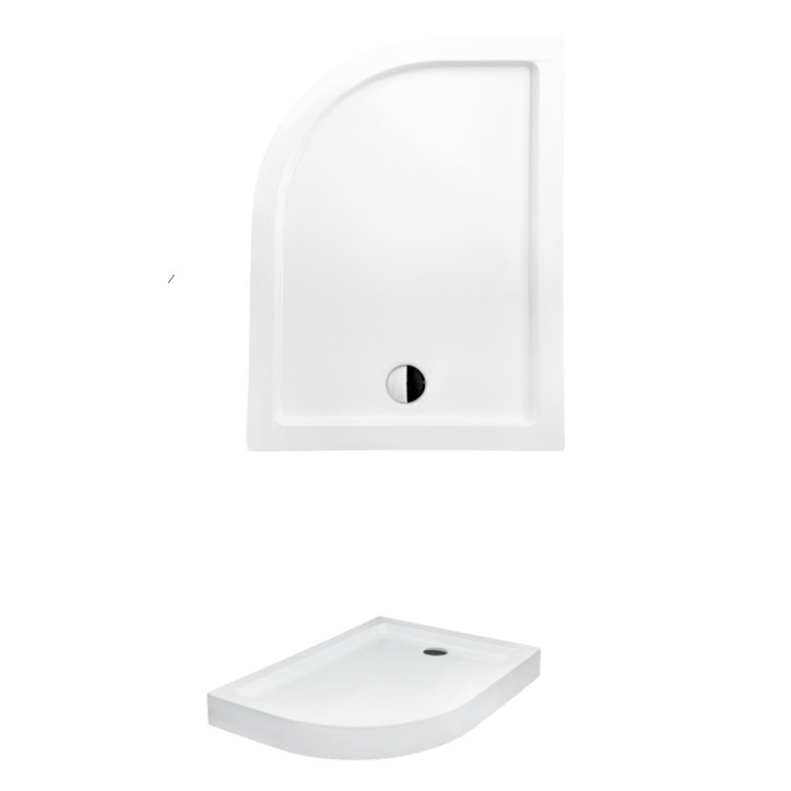 Receveur de douche SATURN asymétrique côté droit 100x80 cm et 120x90 cm blanc Receveur de douche SATURN asymétrique côté droit 100x80 cm et 120x90 cm blanc