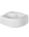 Receveur de douche MAXY asymétrique côté droit 100x80 cm et 120x85 cm blanc