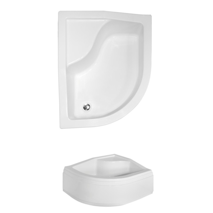 Receveur de douche MAXY asymétrique côté droit 100x80 cm et 120x85 cm blanc Receveur de douche MAXY asymétrique côté droit 100x80 cm et 120x85 cm blanc