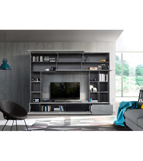 Suporte de TV GEORGIO cinzento 277 cm