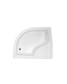Receveur de douche MAXY asymétrique côté gauche 100x80 cm et 120x85 cm blanc