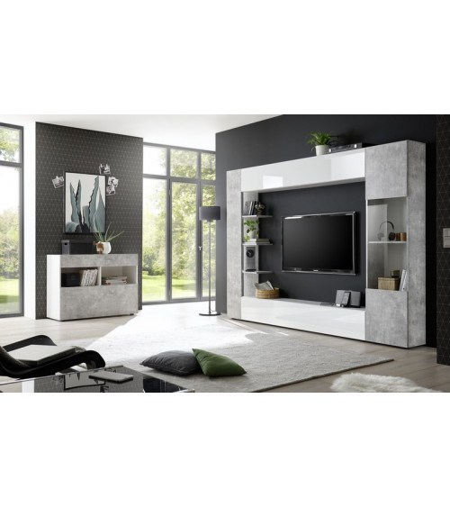 SOPRANO betonnen TV-meubel 295 cm