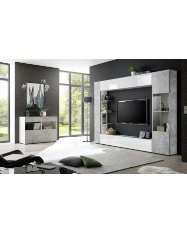 SOPRANO betoninen TV-yksikkö 295 cm