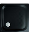Receveur de douche acier émaillé SLIM 90x90x3 cm NOIR