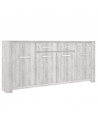 Aparador 4 puertas y 2 cajones JORK gris cerusano 220 cm