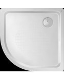 Receveur de douche acier émaillé SLIM 1/4 rond 90x90 cm blanc