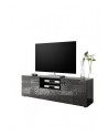 Meuble TV MIREL anthracite 2 portes 1 tiroir