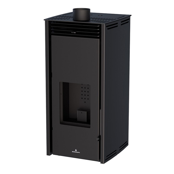 Poêle à pellet - SANS ELECTRICITE - FREE 6 kW couleur noire Poêle à pellet - SANS ELECTRICITE - FREE 6 kW couleur noire