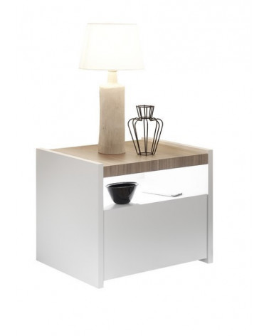Conjunto de 2 mesas de cabeceira FULL 51 x 42 x 40 cm stelvio