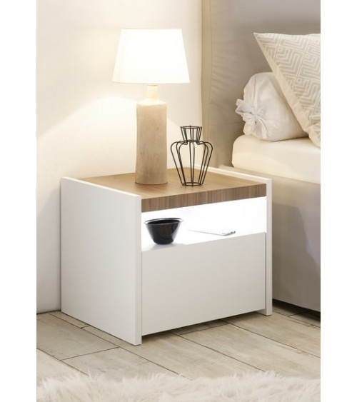 Conjunto de 2 mesas de cabeceira FULL 51 x 42 x 40 cm stelvio