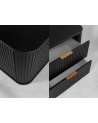 Meuble de salle de bain sous vasque avec colonne - Elégance Noir