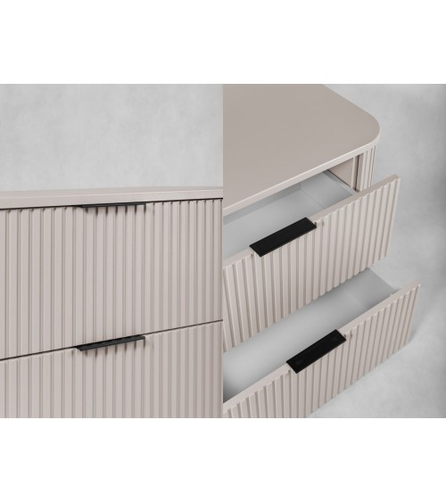 Meuble de salle de bain sous vasque avec colonne - Elégance Crème