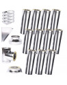 Kit conduit isolé 11m  Ø 130mm épaisseur 1 mm