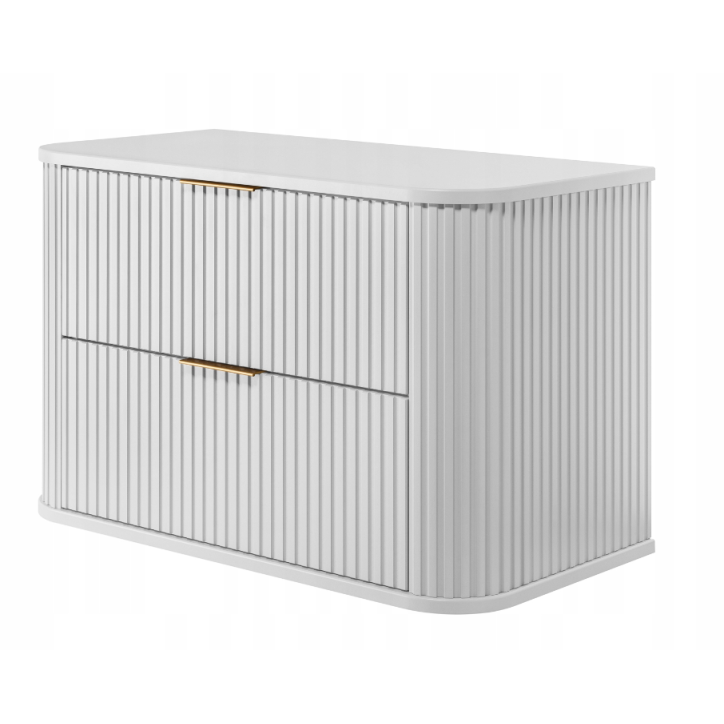 Meuble de salle de bain sous vasque avec colonne - Elégance Blanc