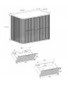 Meuble de salle de bain sous vasque avec colonne - Elégance Blanc