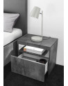 Lot de 2 chevets DESMOLINIA béton