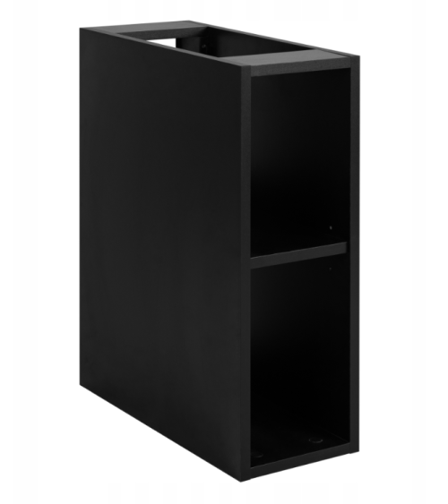 Meuble de salle de bain sous vasque avec colonne - Flow chêne artisanal doré