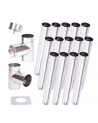 Kit canna fumaria 14 m a parete singola Ø 100/120/ 130/150/160/180/200 mm