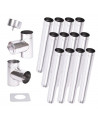 Kit conduit cheminée simple paroi de 12 m Ø 130/160/180/200 mm
