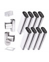 Kit de conducto de chimenea 8 m pared ovalada simple - 120x180 mm