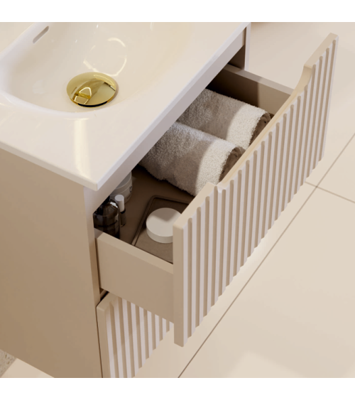 Ensemble de salle de bain NOVA CASHMERE - 1 vasque, 1 colonne