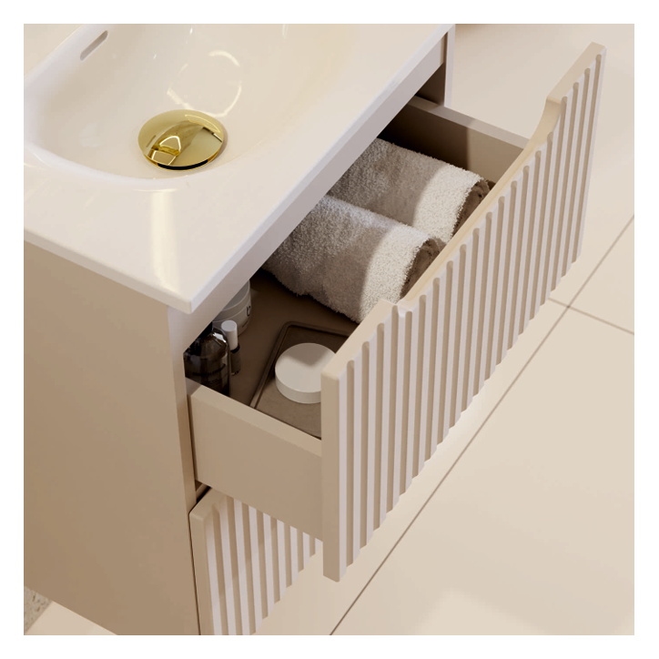 Ensemble de salle de bain NOVA CASHMERE - 1 vasque, 1 colonne