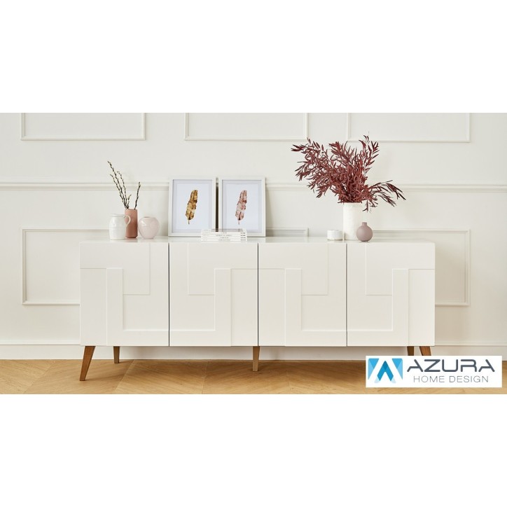 Buffet NEO 4portes 200 cm blanc