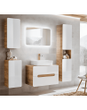 Ensemble de salle de bain Aruba White - 1 vasque, 1 colonne