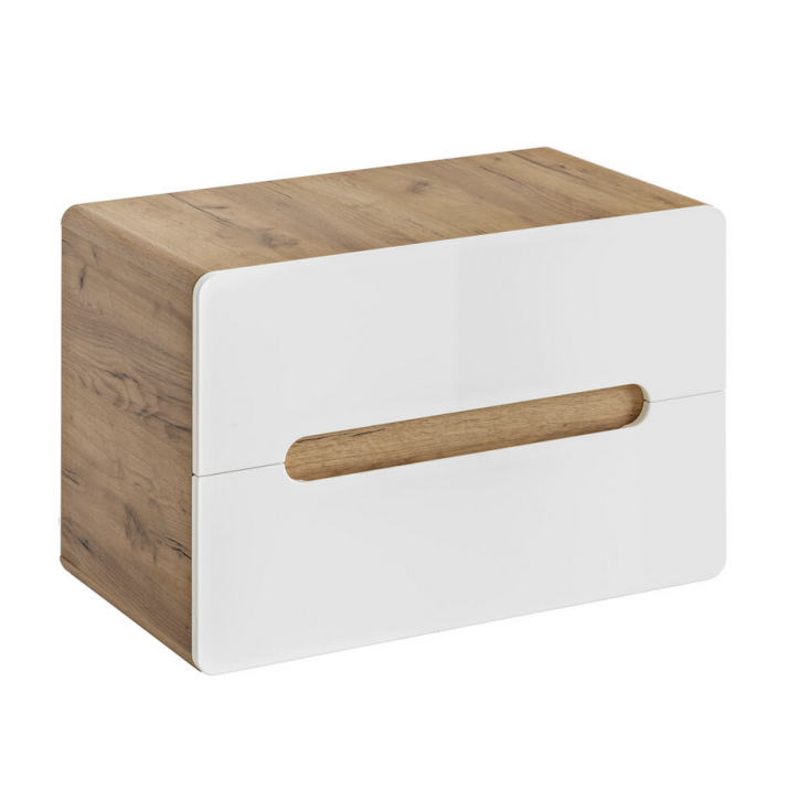 Ensemble de salle de bain Aruba White - 1 vasque, 1 colonne