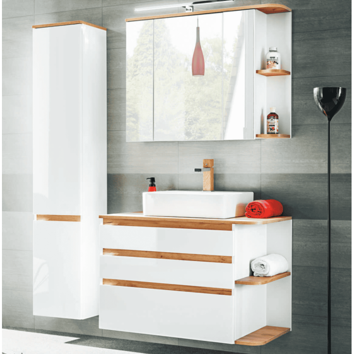 Ensemble de salle de bain Platinum - 1 vasque, 1 colonne