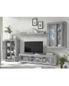 Ensemble meuble tv BASIC couleur béton 184 cm