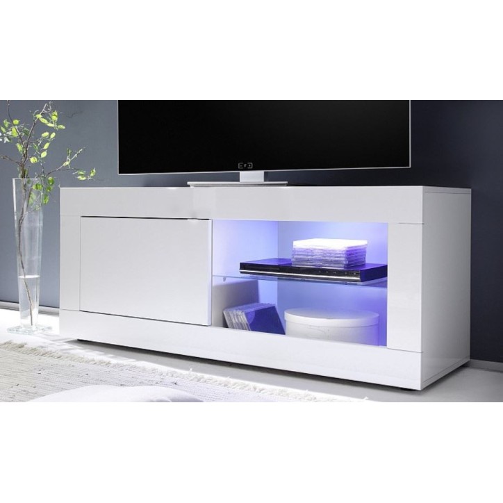 BASIC TV-standaard, 140 cm, wit BASIC TV-standaard, 140 cm, wit