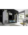 Ensemble meuble TV MARIO 258 cm béton