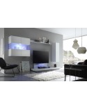 Ensemble meuble tv MILANO Blanc 340 cm