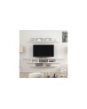 Ensemble meuble TV ALVINO 176 cm blanc