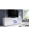Mueble TV BASIC  blanco de alto brillo 181 cm