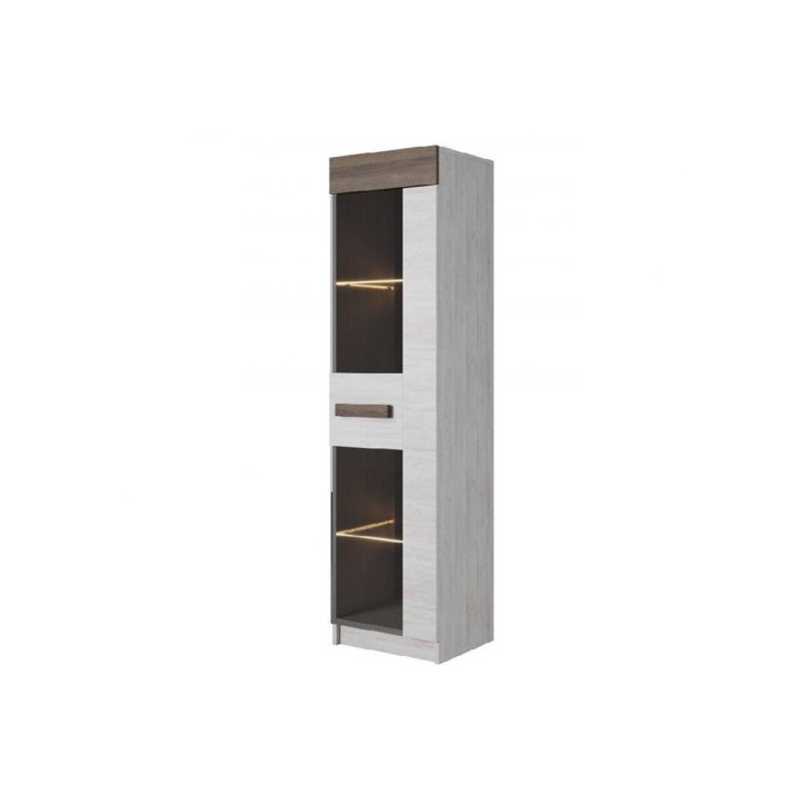 Ensemble salon THELMA 2 chêne blanc et truffe